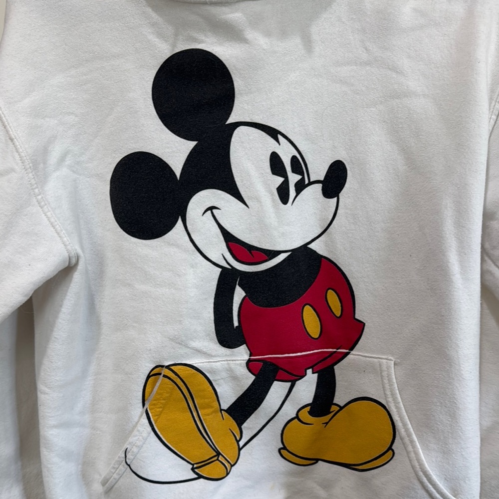 Disney White Hoodie with Mickey Mouse Design / H3 - Picture 3 of 3